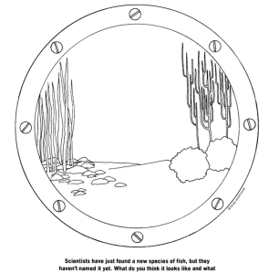 Anti-coloring Book pages provide hooks but ask you to draw based on your own ideas.